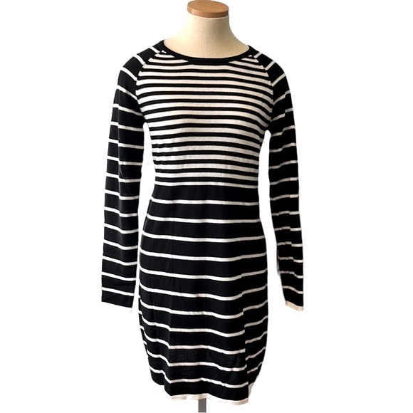 Trina Turk Stripe Wool Sweater Dress, Small & Medium - Picture 3 of 11